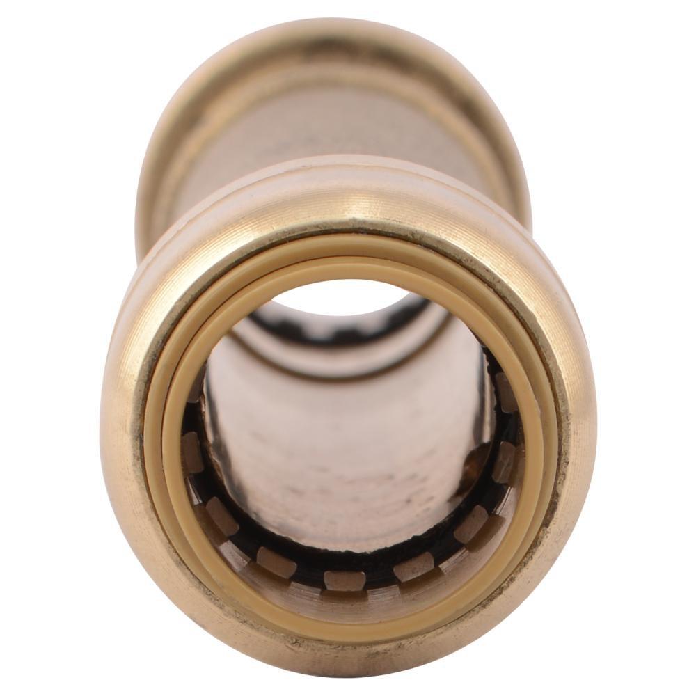 SharkBite&reg; Natural Brass Push Brass Coupling 