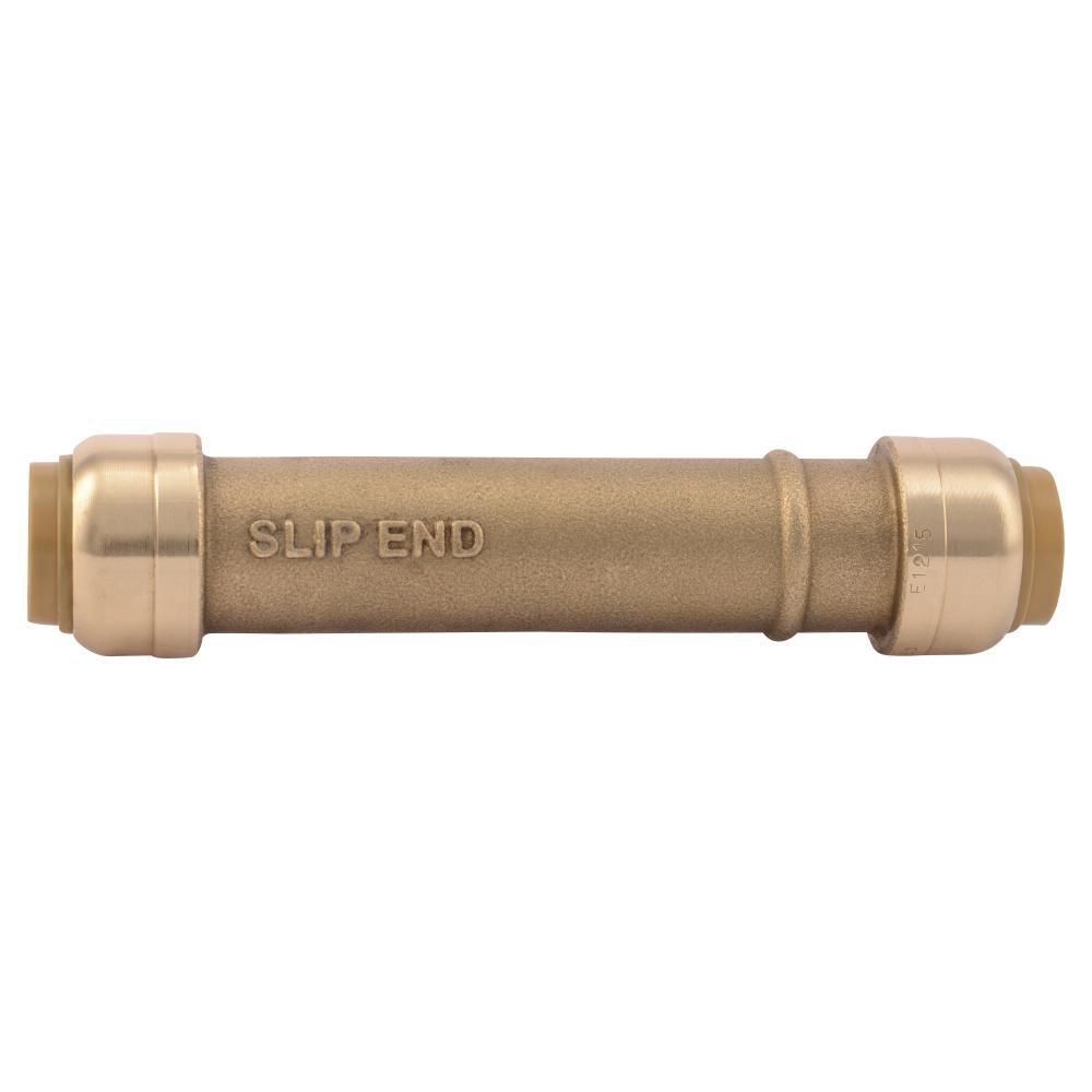 SharkBite&reg; Natural Brass Push Brass Coupling 