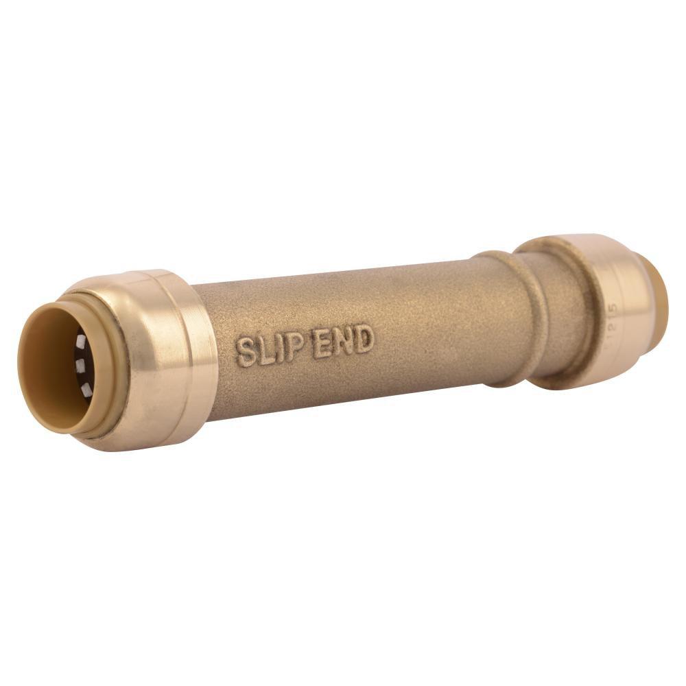 SharkBite&reg; Natural Brass Push Brass Coupling 