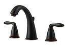 3-Hole Widespread Bath Faucet with Double Lever Handle and 6-7/32 in. Spout Reach in Tuscan Bronze