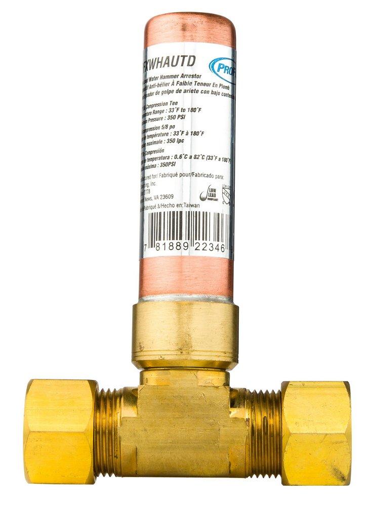 PROFLO&reg; Brass and Plastic OD Compression Water Hammer Arrestor 