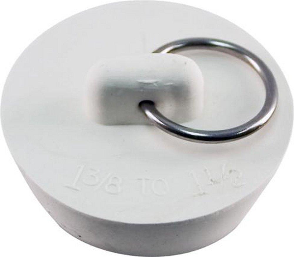 Lincoln Products&reg; White Rubber Hollow Stopper 