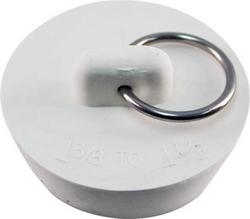 Tapered Rubber Stopper White for 1-3/8 in to 1-1/2 in Drains