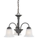 Thomas Lighting Painted Bronze 14 in. 100 W 3-Light Medium Chandelier with Alabaster Glass 