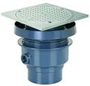 3 x 4 in. Hub PVC Cleanout Assembly with 6-5/8 in. Square Stainless Steel Cover