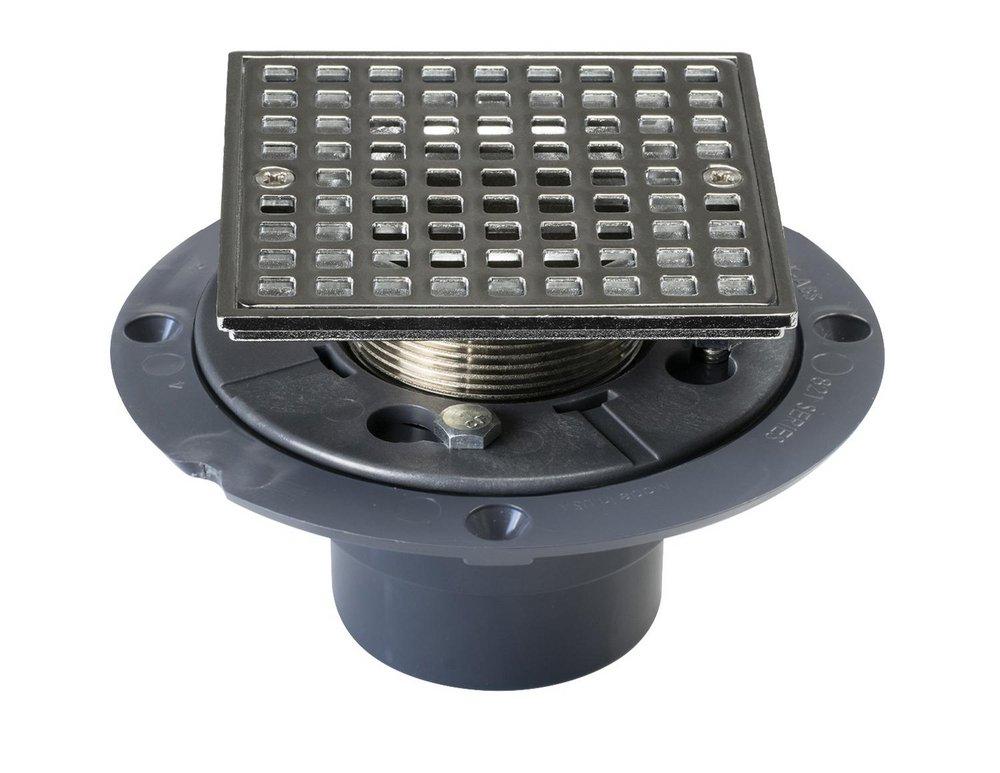 Sioux Chief Chrome Plated Inside Caulk Plastic Oil Rubbed Bronze Shower Drain 