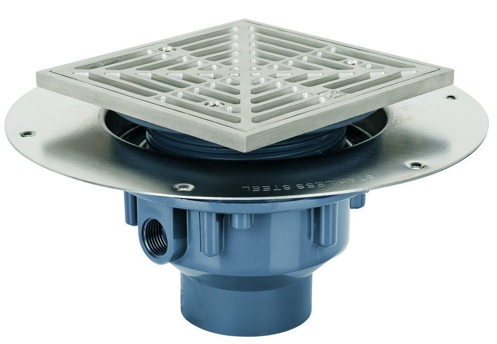 Sioux Chief Stainless Inside Caulk Plastic Floor Drain 