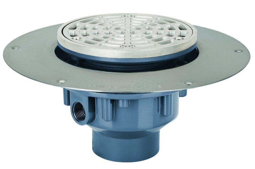 Sioux Chief Hub Plastic Stainless Steel Floor Drain 