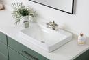 KOHLER White 23 in. Drop-in or Vessel Mount Rectangular Vitreous China Bathroom Sink 