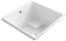 48 x 48 in. Soaker Drop-In Bathtub with Center Drain in White