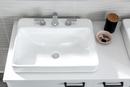 KOHLER White 23 in. Drop-in or Vessel Mount Rectangular Vitreous China Bathroom Sink 
