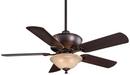 52 x 20 in. 5-Blade Ceiling Fan with Light in Dark Brushed Bronze