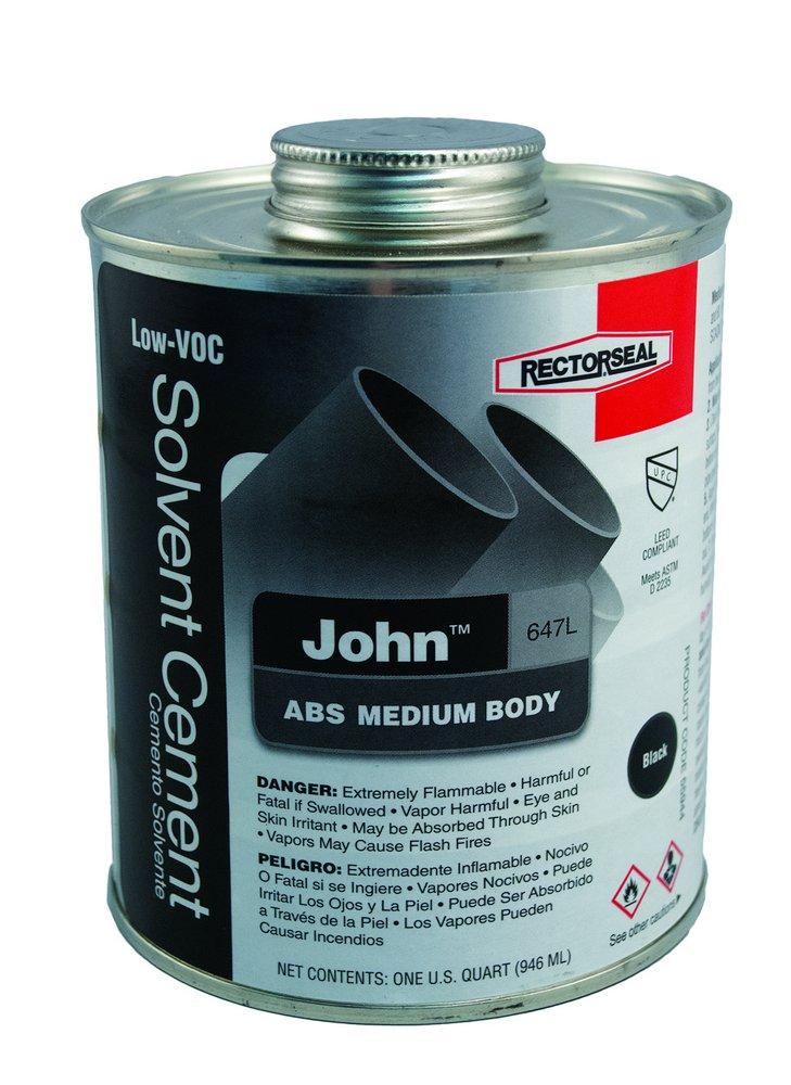 Rectorseal Medium Set ABS Black Pipe Cement 