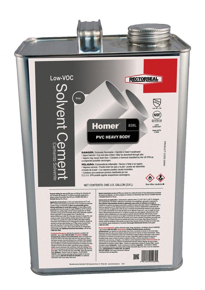 Rectorseal Regular Set Plastic Grey Pipe Cement 