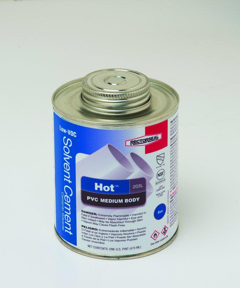 Rectorseal Fast Set Plastic Blue Pipe Cement 