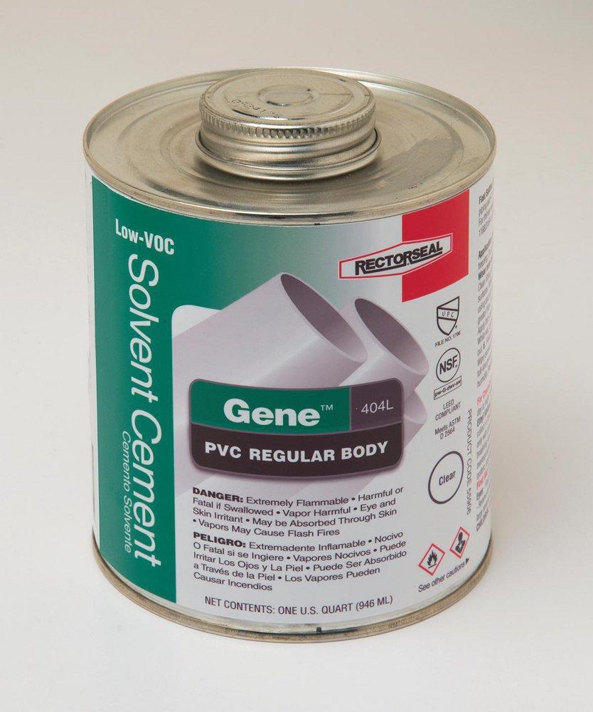 Rectorseal Fast Set Plastic Clear Pipe Cement 