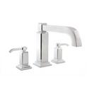 3-Hole Roman Tub Trim with Double Lever Handle in Polished Chrome