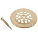 2 in. Brass Dome Strainer with Screw in Champagne Bronze