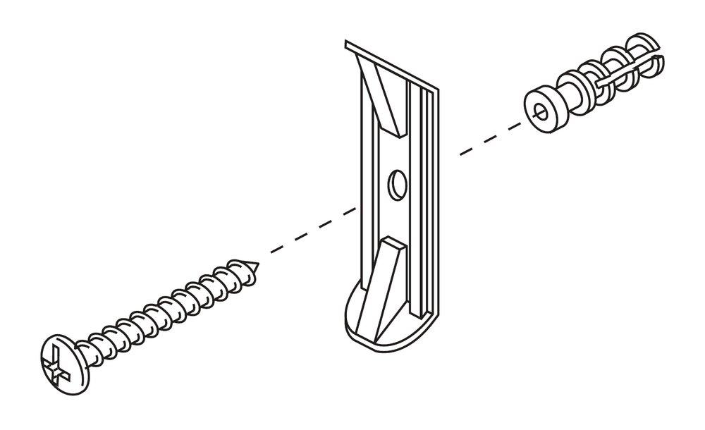 Delta Faucet Mounting Hardware Screw Anchor Bracket and Set Screw 
