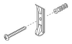 1 in. Mounting Hardware Screw Anchor Bracket and Set Screw