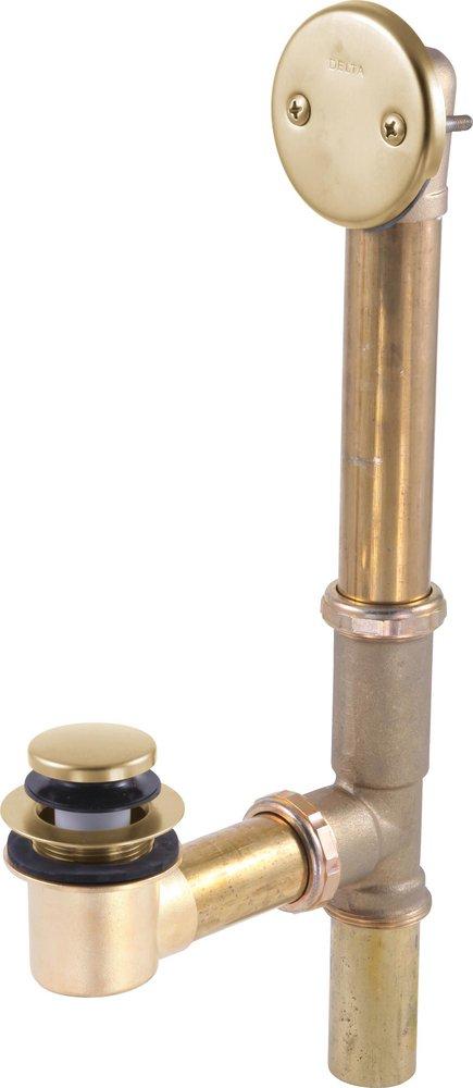 Delta Faucet Champagne Bronze 15-1/2 in. Brass Toe-Tap Drain 