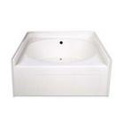 Hamilton Bathware White 60 x 42 in. Right-Hand Drain Garden Tub, No Step 
