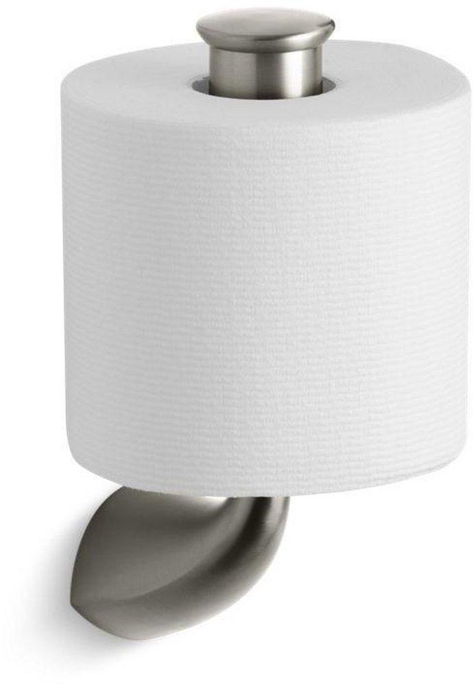 KOHLER Vibrant&reg; Brushed Nickel Wall Mount Toilet Tissue Holder 