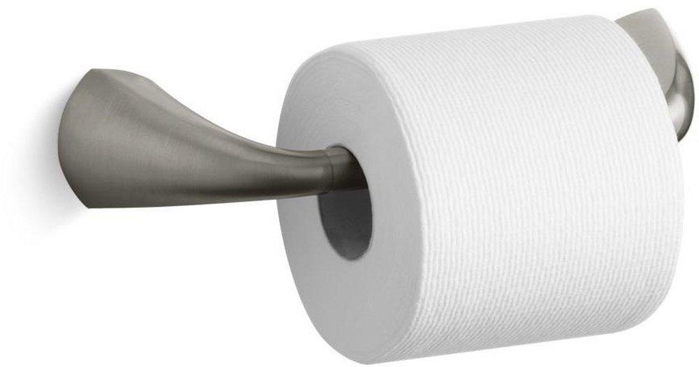 KOHLER Vibrant&reg; Brushed Nickel Wall Mount Toilet Tissue Holder 