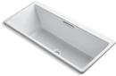KOHLER White 66-15/16 x 31-1/2 in. Drop-In Bathtub with Center Drain 