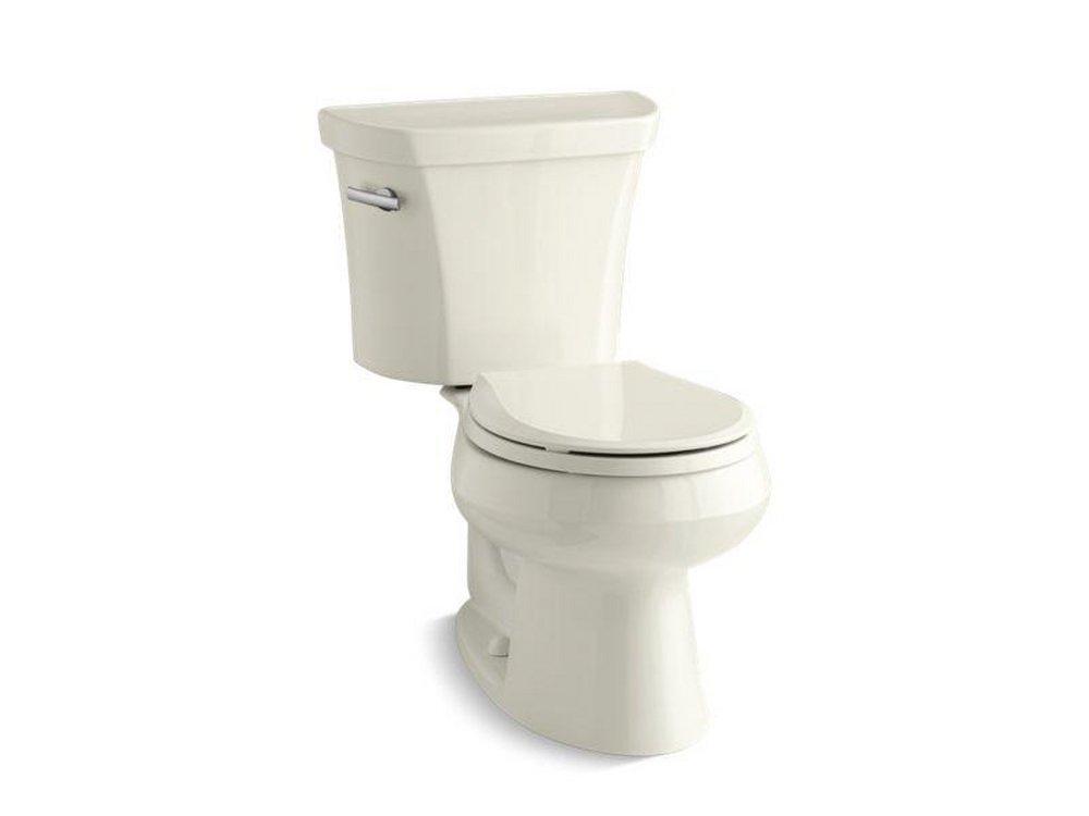 KOHLER Biscuit 1.28 gpf Round Two Piece Toilet in Biscuit 