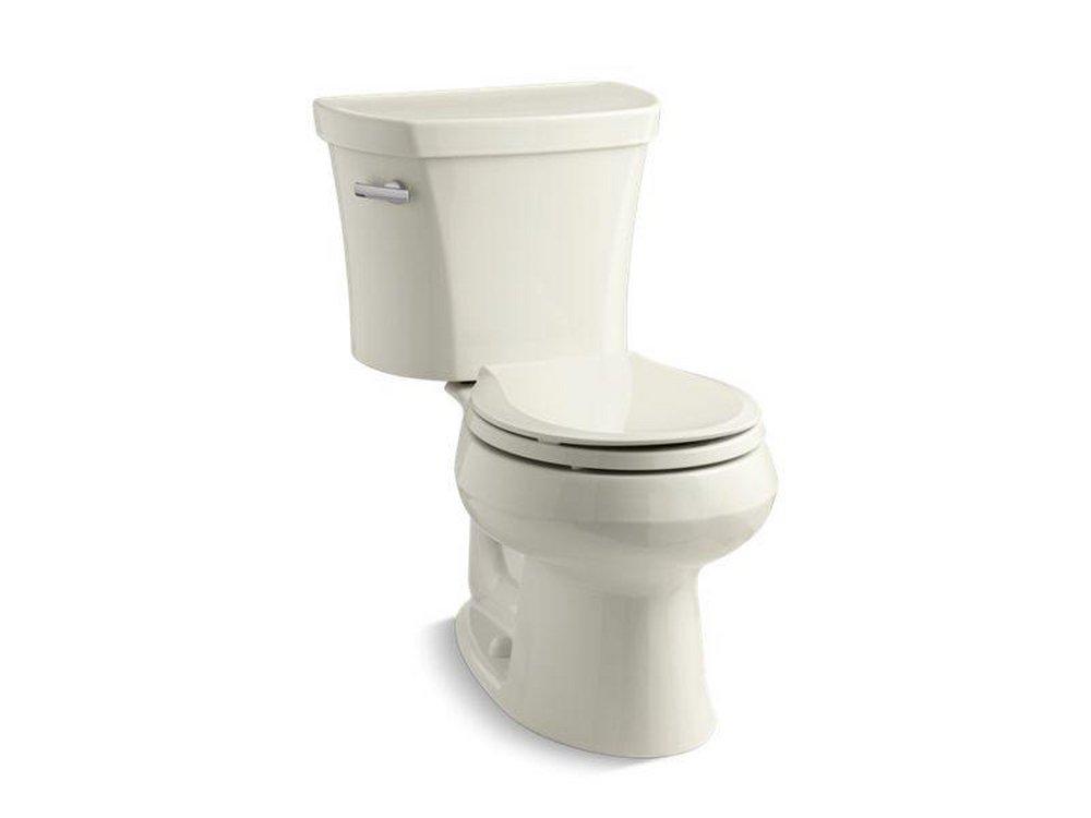 1.28 gpf Round Two Piece Toilet in Biscuit 