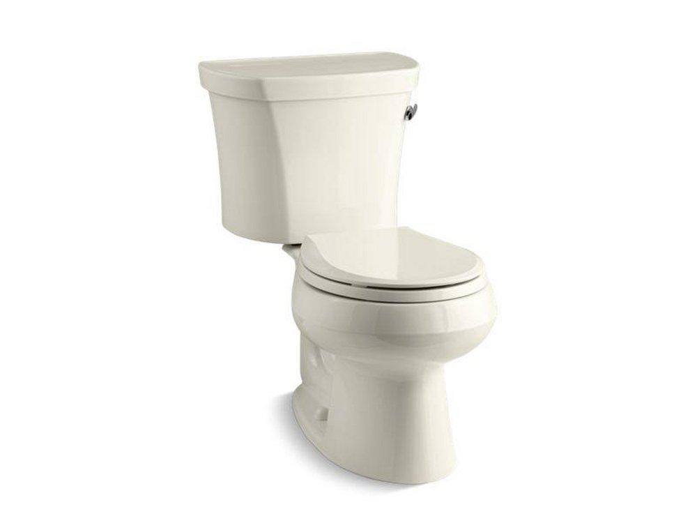 1.28 gpf Round Two Piece Toilet in Biscuit 