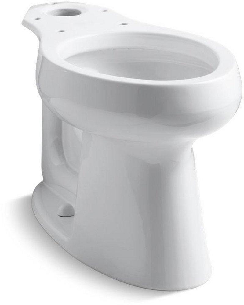 KOHLER White 1.6 gpf Elongated Toilet Bowl 