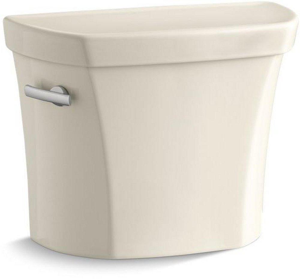 KOHLER Almond 1.28 gpf Toilet Tank with Left-Hand Trip Lever 