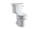 KOHLER White 1.28 gpf Round Two Piece Toilet in White 