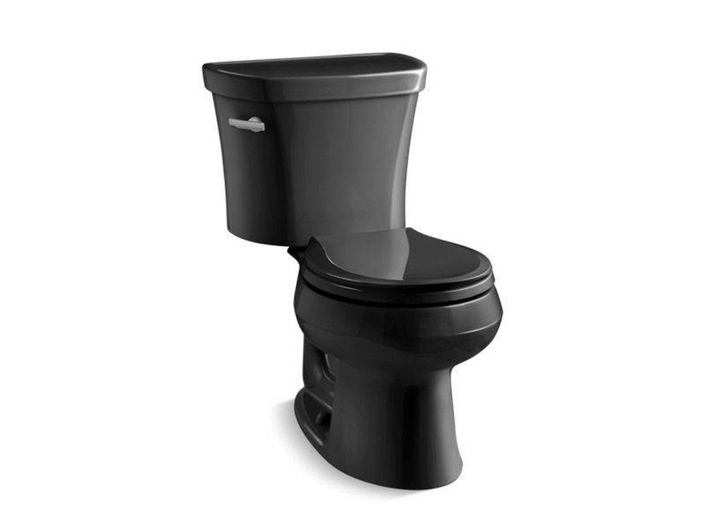 1.28 gpf Round Two Piece Toilet in Black 