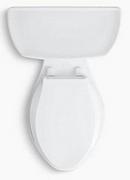 KOHLER White 1.28 gpf Elongated Floor Mount Two Piece Toilet 