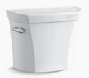 KOHLER White 1.28 gpf Toilet Tank with Left-Hand Trip Lever 