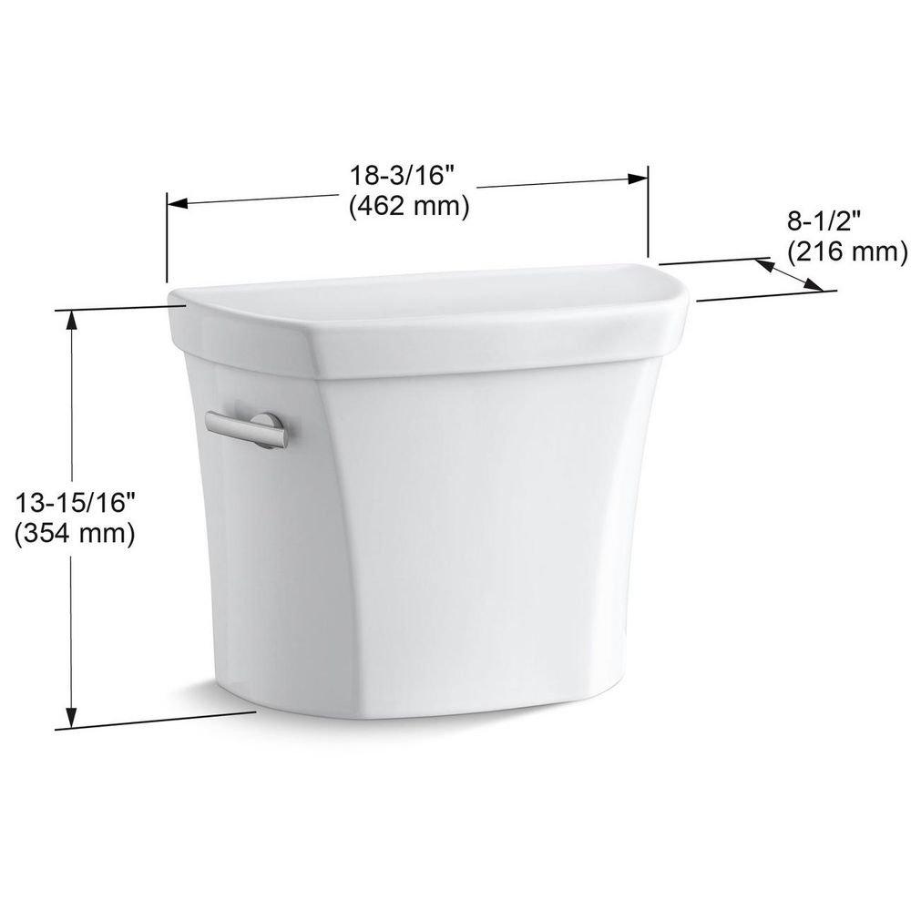 KOHLER White 1.28 gpf Toilet Tank 