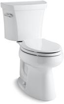 KOHLER White 1.28 gpf Elongated Two Piece Toilet with Left-Hand Trip Lever 