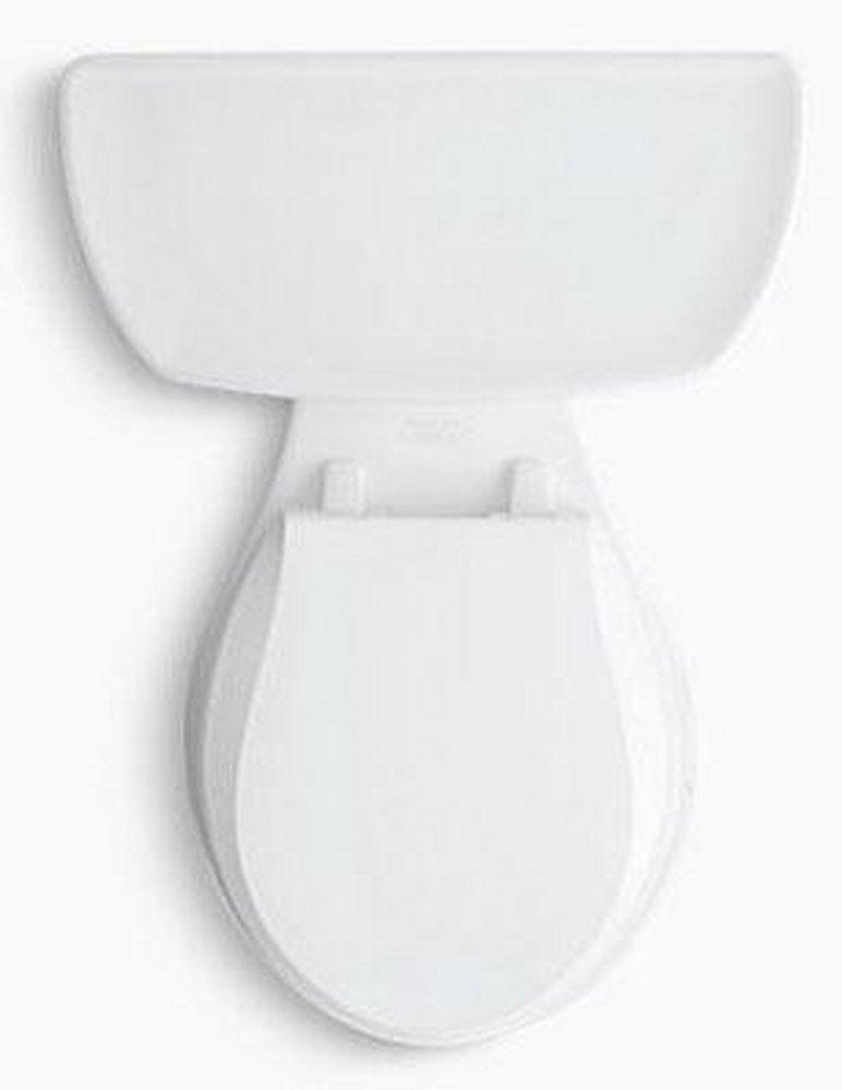 KOHLER White 1.6 gpf Round Floor Mount Two Piece Toilet 