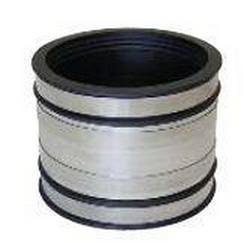 6 in. Cast Iron x PVC Straight Strong Back Calder Counter Clay Coupling