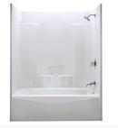 59-7/8 in. x 35-7/8 in. Tub & Shower Unit in White with Left Drain