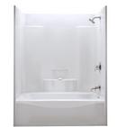 59-7/8 in. x 35-7/8 in. Tub & Shower Unit in White with Right Drain
