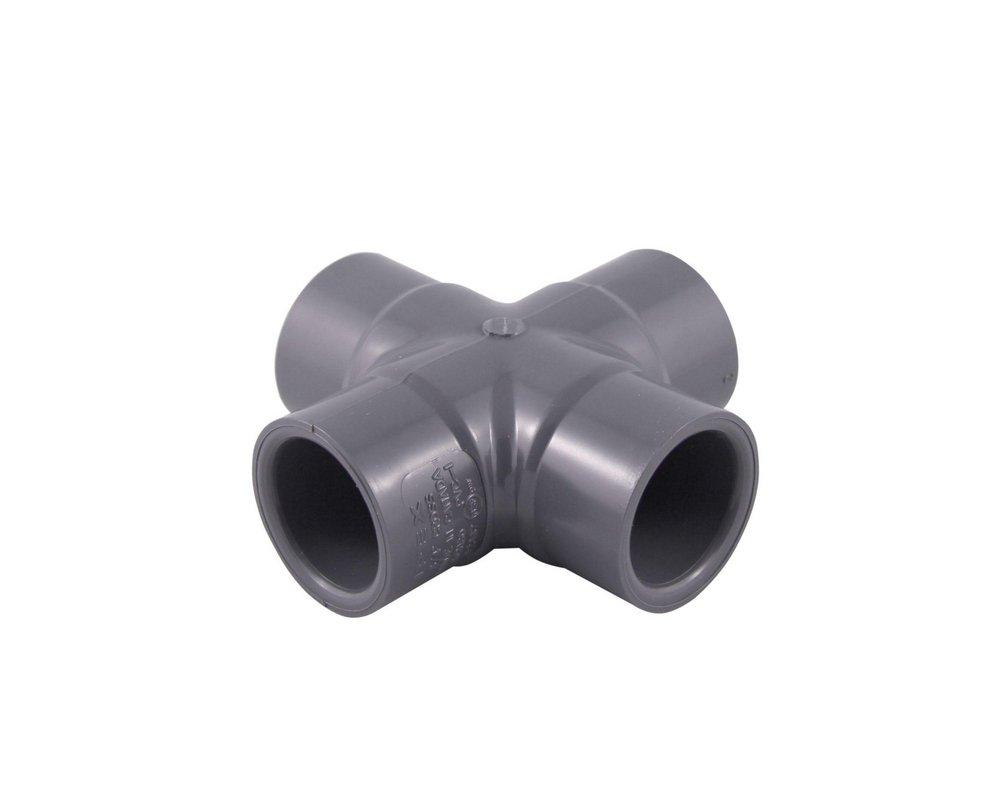 Socket Straight Schedule 80 PVC Cross 