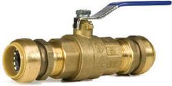 1-1/2 in. Brass Push 200# Ball Valve