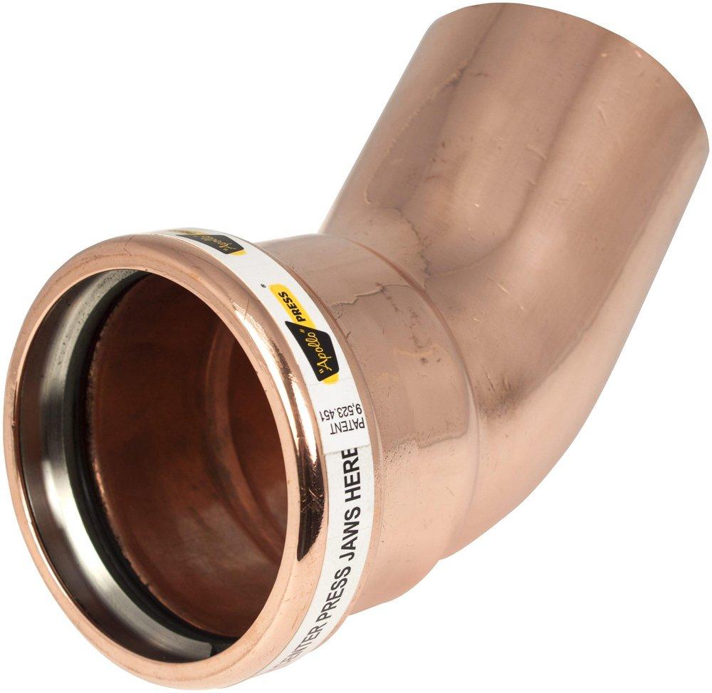 Apollo&reg; Press Copper Press 45&deg; Street Elbow 