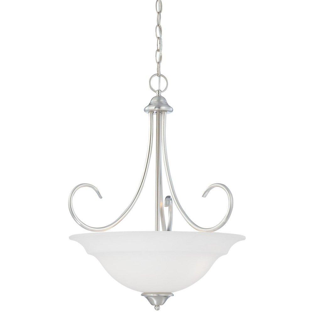Thomas Lighting Brushed Nickel 24-1/4 in. 100 W 3-Light Pendant 