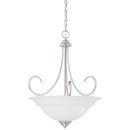Thomas Lighting Brushed Nickel 24-1/4 in. 100 W 3-Light Pendant 