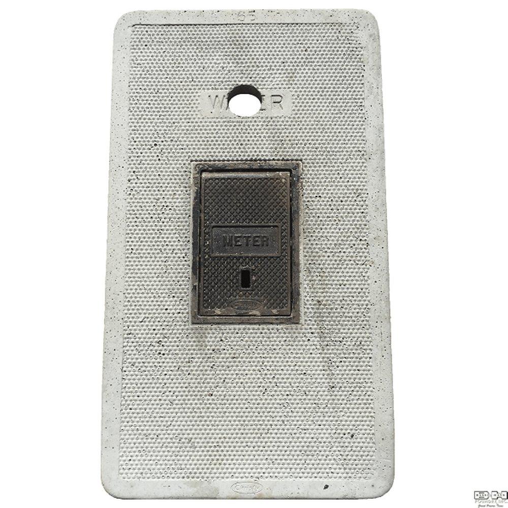 Brooks Products 1-3/4 x 10 in. Cast Iron Touch and Read Cover 